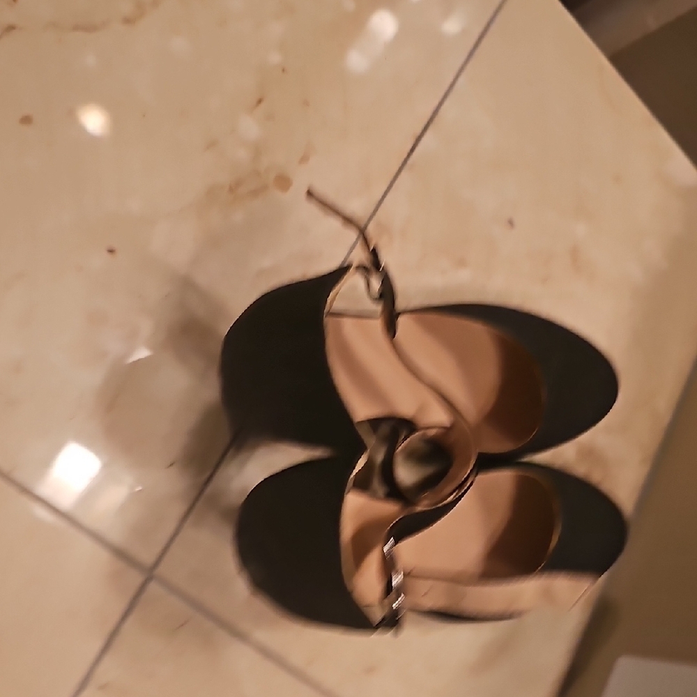 Black Ankle-Strap Heels - Picture 4 of 8